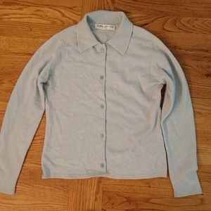Cashmere sweater light blue